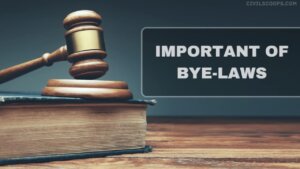IMPORTANT OF BYE-LAWS