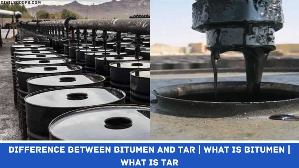 Difference Between Bitumen and Tar What Is Bitumen What Is Tar