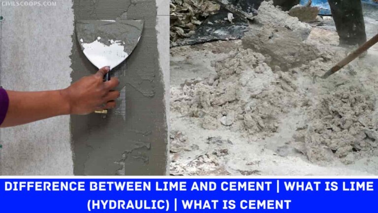 Difference Between Lime and Cement | What Is Lime (Hydraulic) | What Is Cement