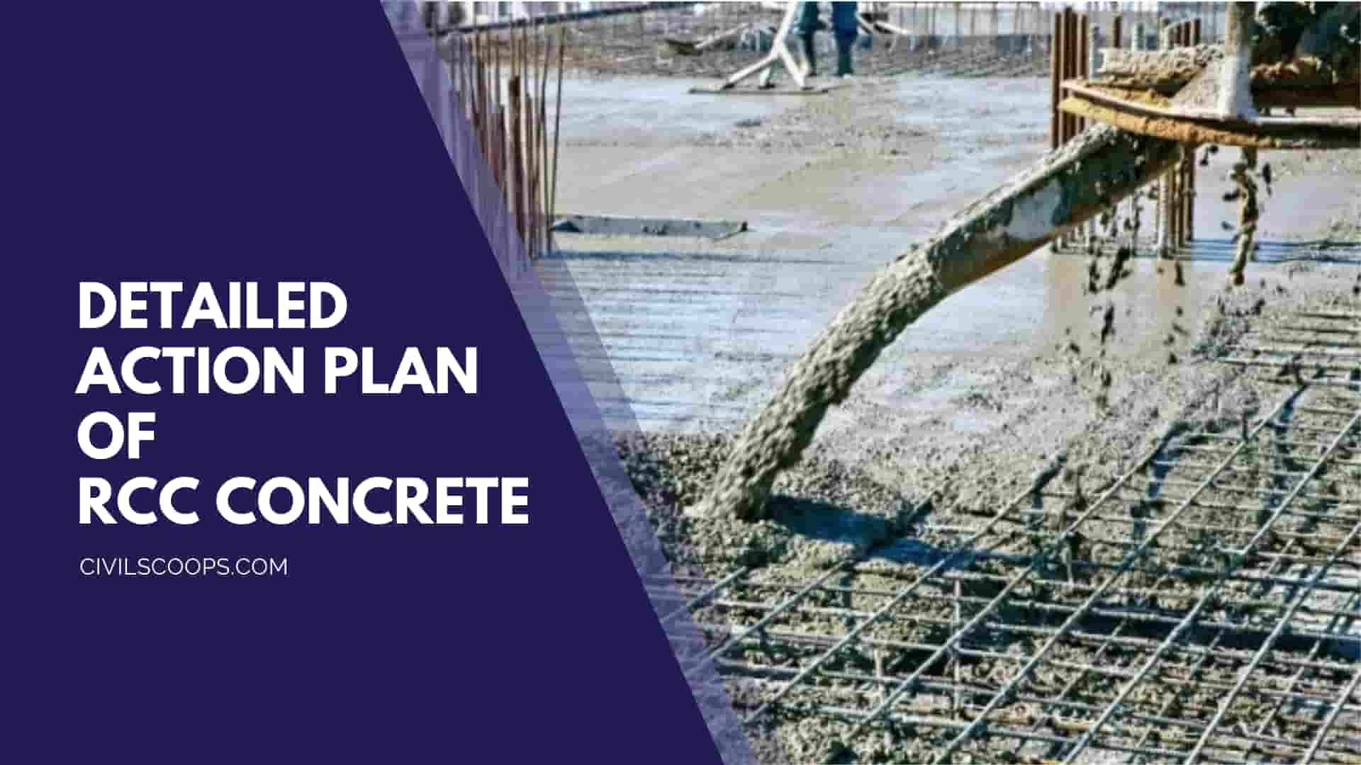 Detailed Action Plan Of rcc concrete
