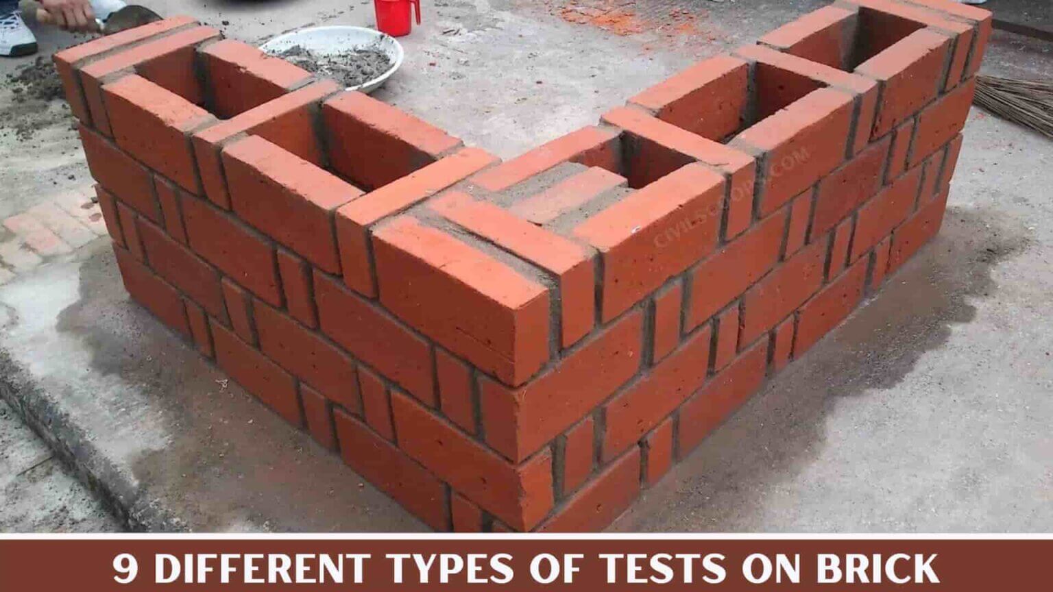 9 different types of tests on brick civil scoops