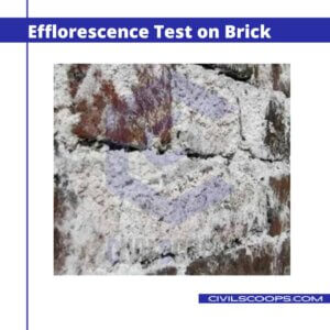 Efflorescence Test on Brick.
