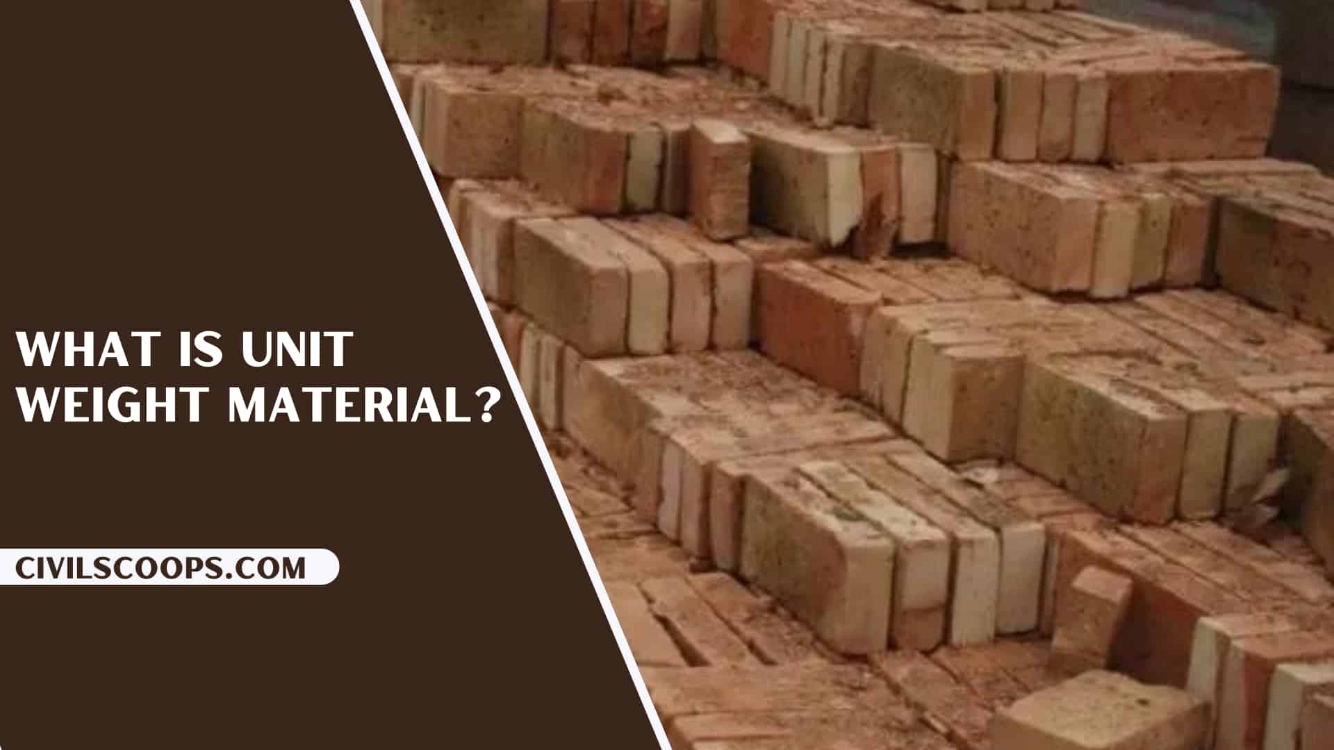 What Is Unit Weight Material