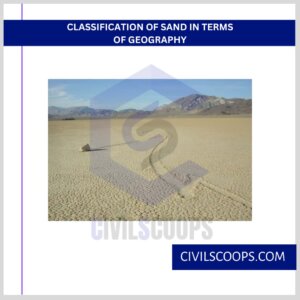 Classification of Sand in Terms of Geography