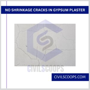 No Shrinkage Cracks in Gypsum Plaster