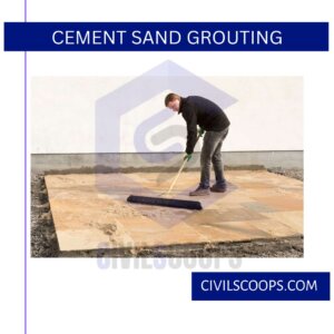 Cement Sand Grouting