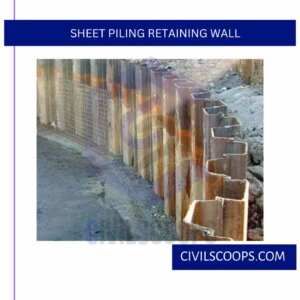 Sheet Piling Retaining wall