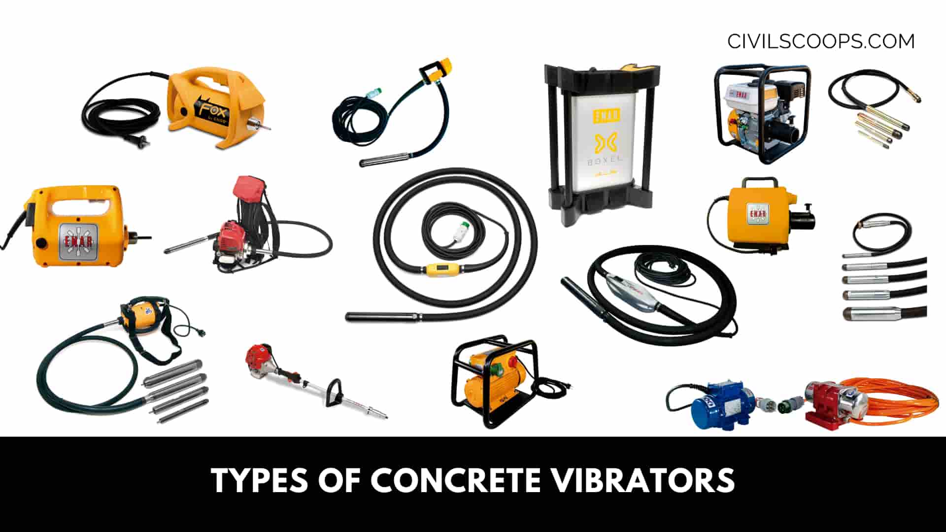 Types of Concrete vibrators