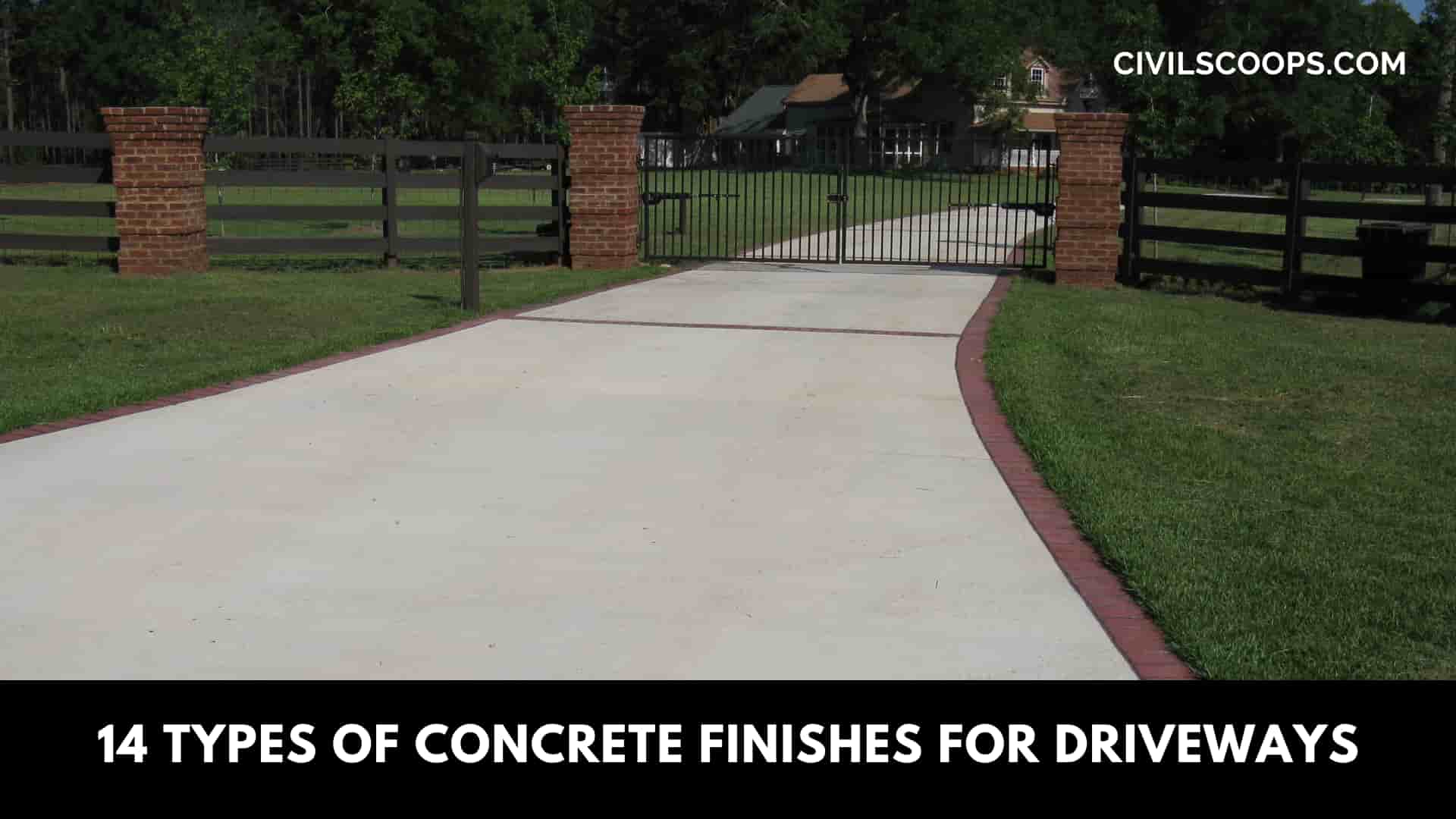 14 Types of Concrete Finishes for Driveways
