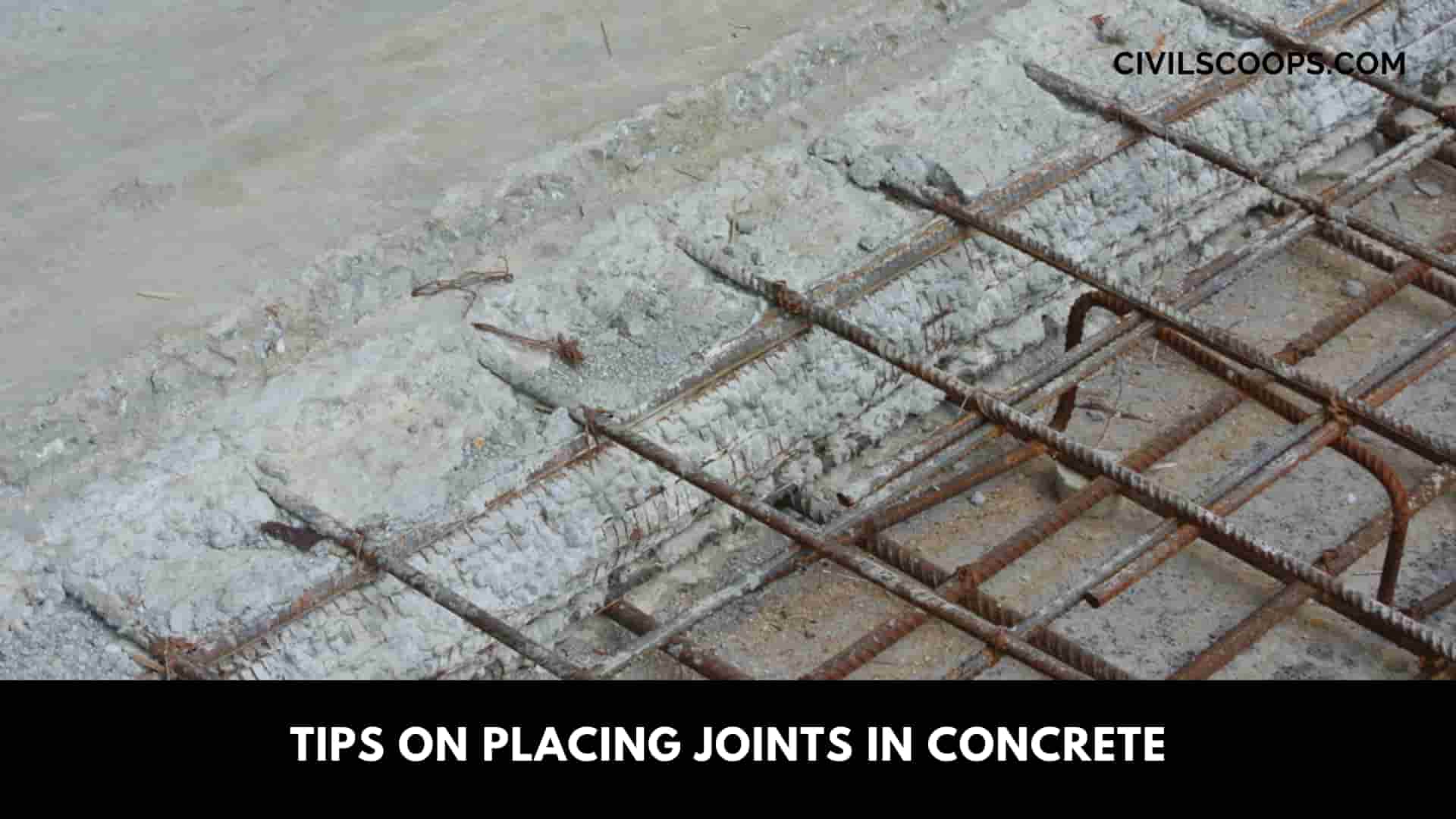 Tips on Placing Joints in Concrete