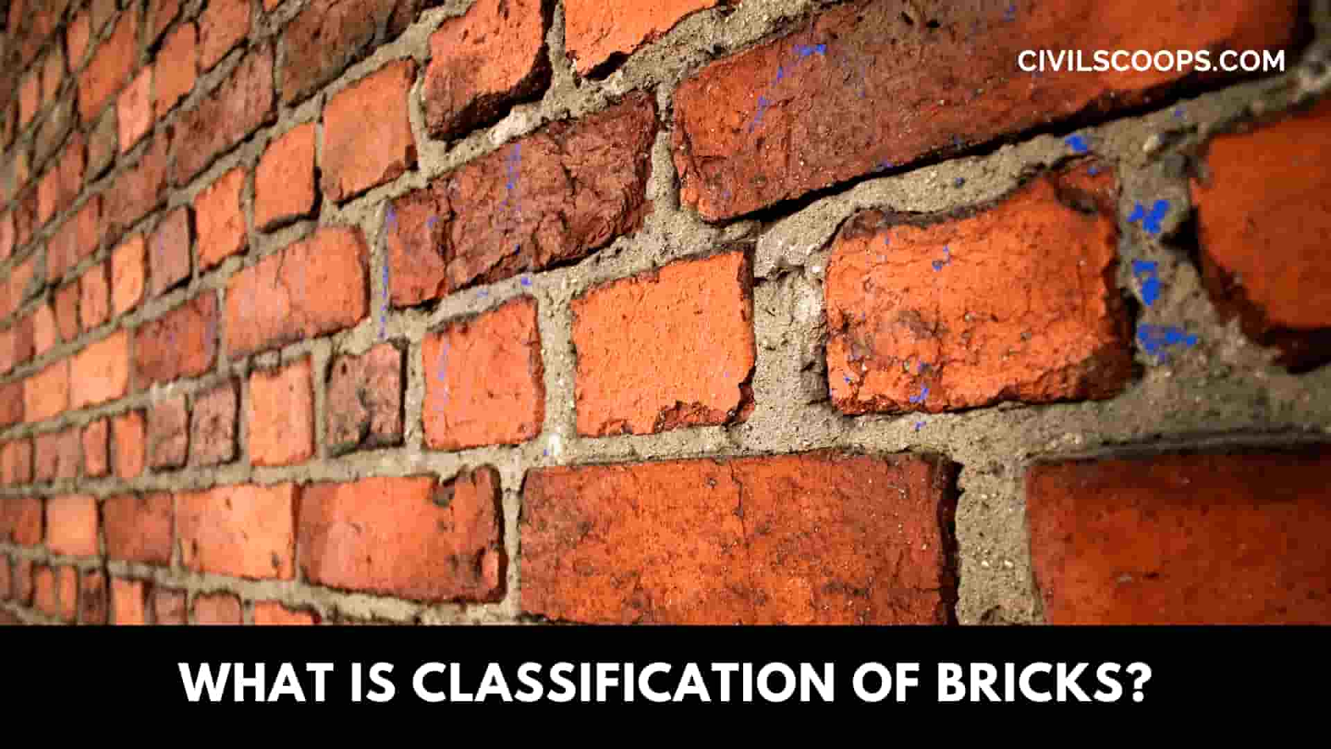 What Is Classification of Bricks?