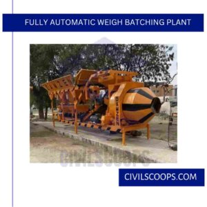 Fully Automatic Weigh Batching Plant