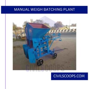 Manual Weigh Batching Plant