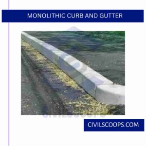 Monolithic Curb and Gutter