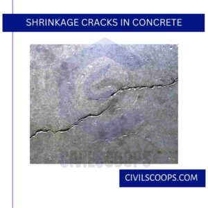 Shrinkage Cracks in Concrete