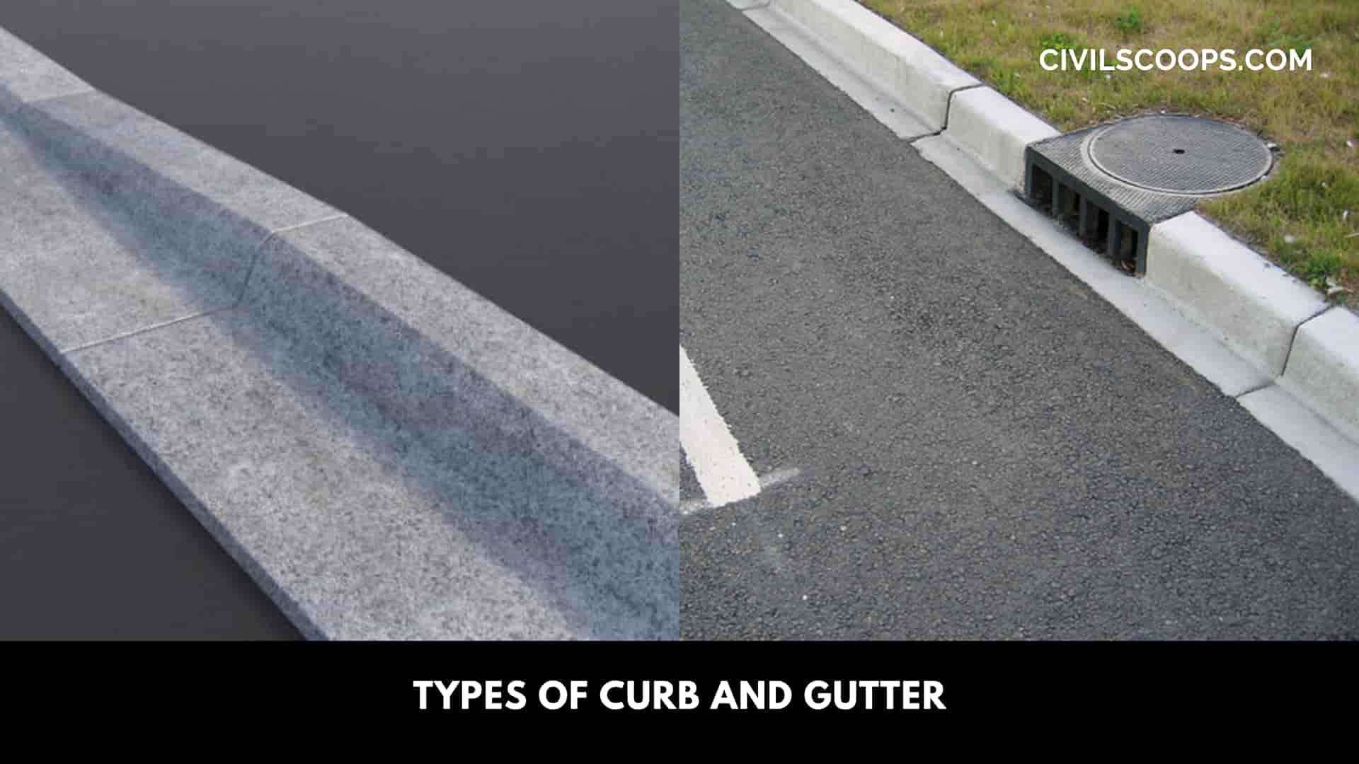 Types of Curb and Gutter
