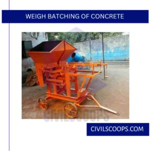 Weigh Batching of Concrete