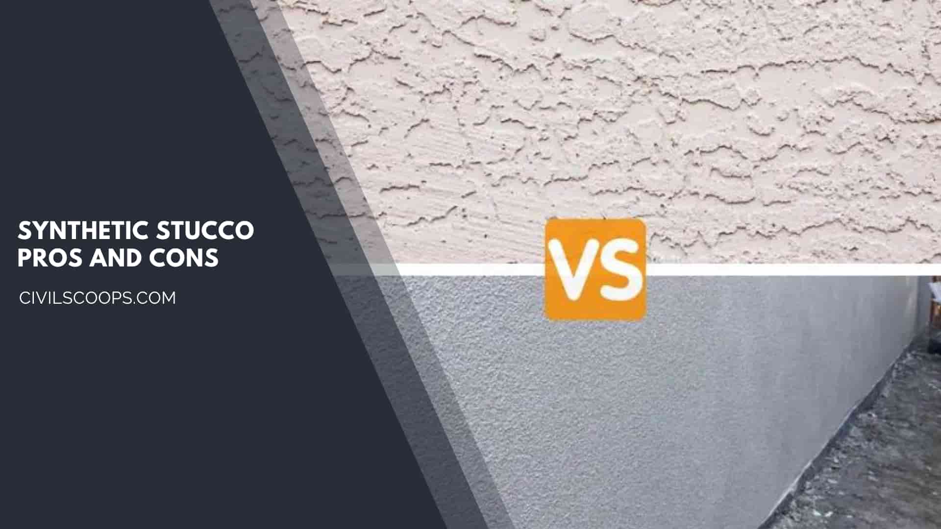 Synthetic Stucco Pros and Cons