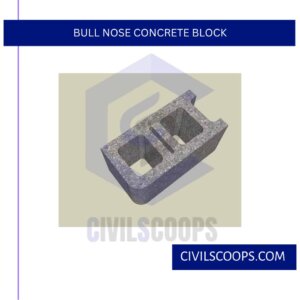 Bull Nose Concrete Block