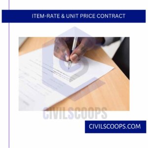Item-Rate & Unit Price Contract