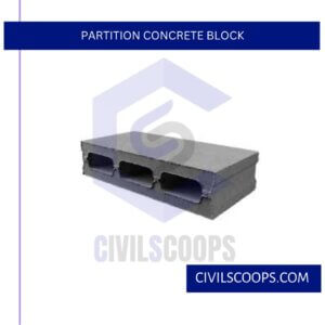 Partition Concrete Block