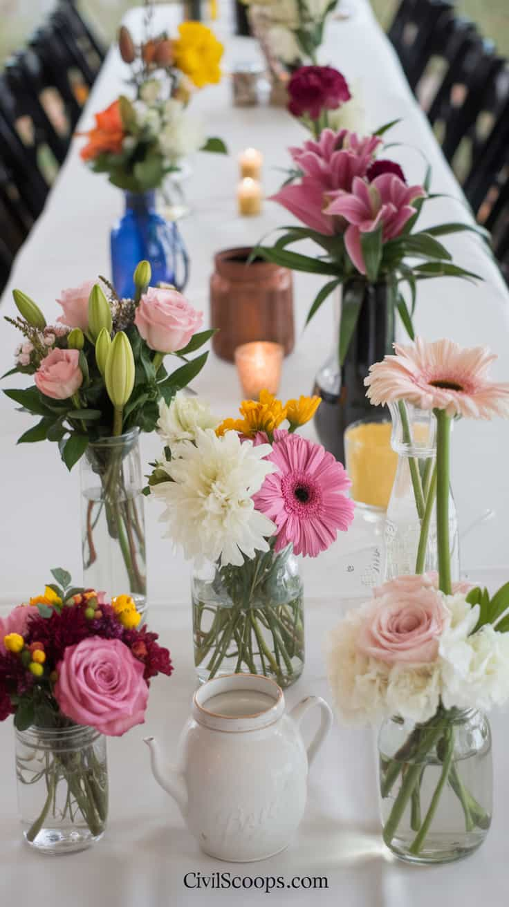 DIY Flower Centerpieces