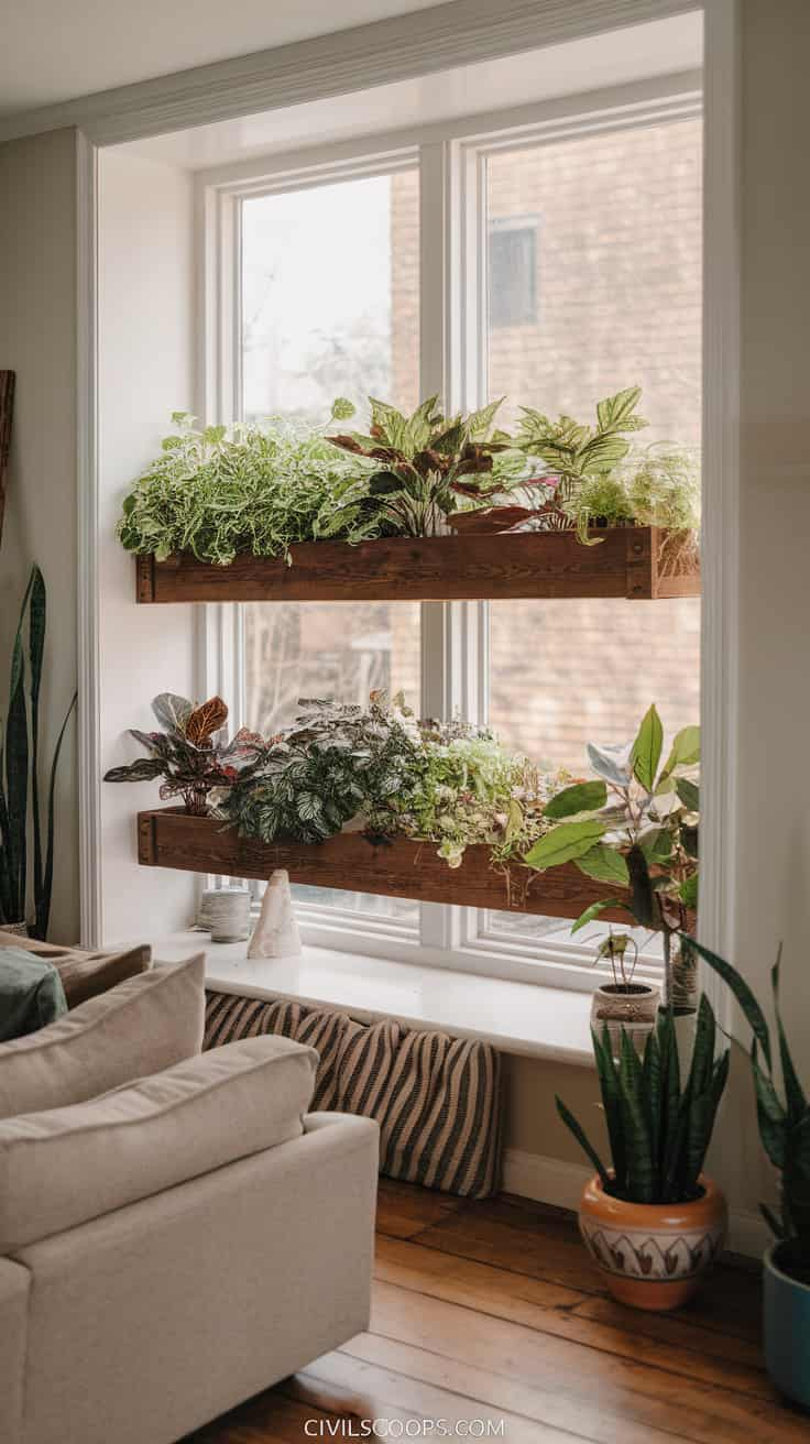 Window Shelves for Plants