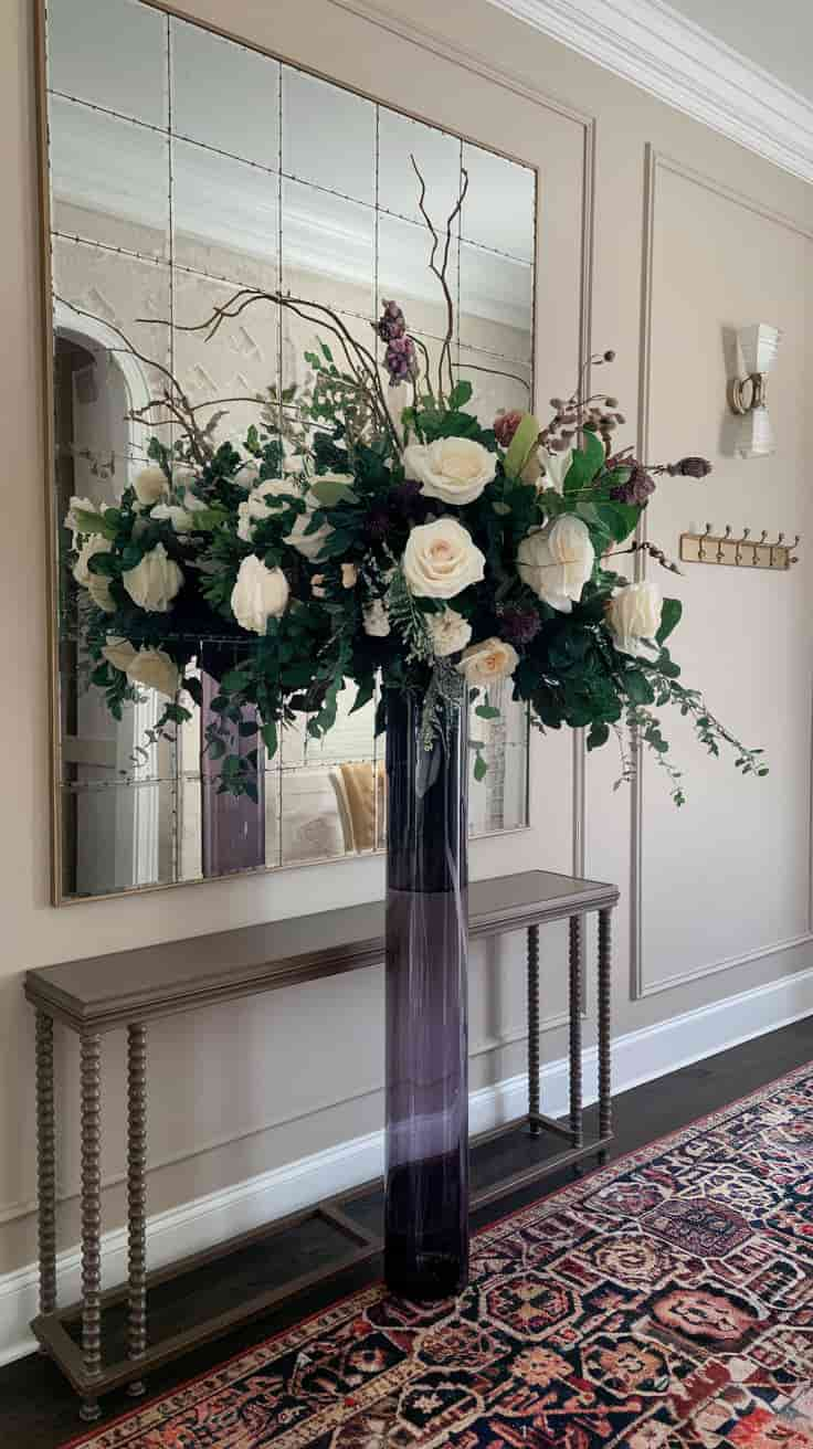 Flower Arrangement for Entryway