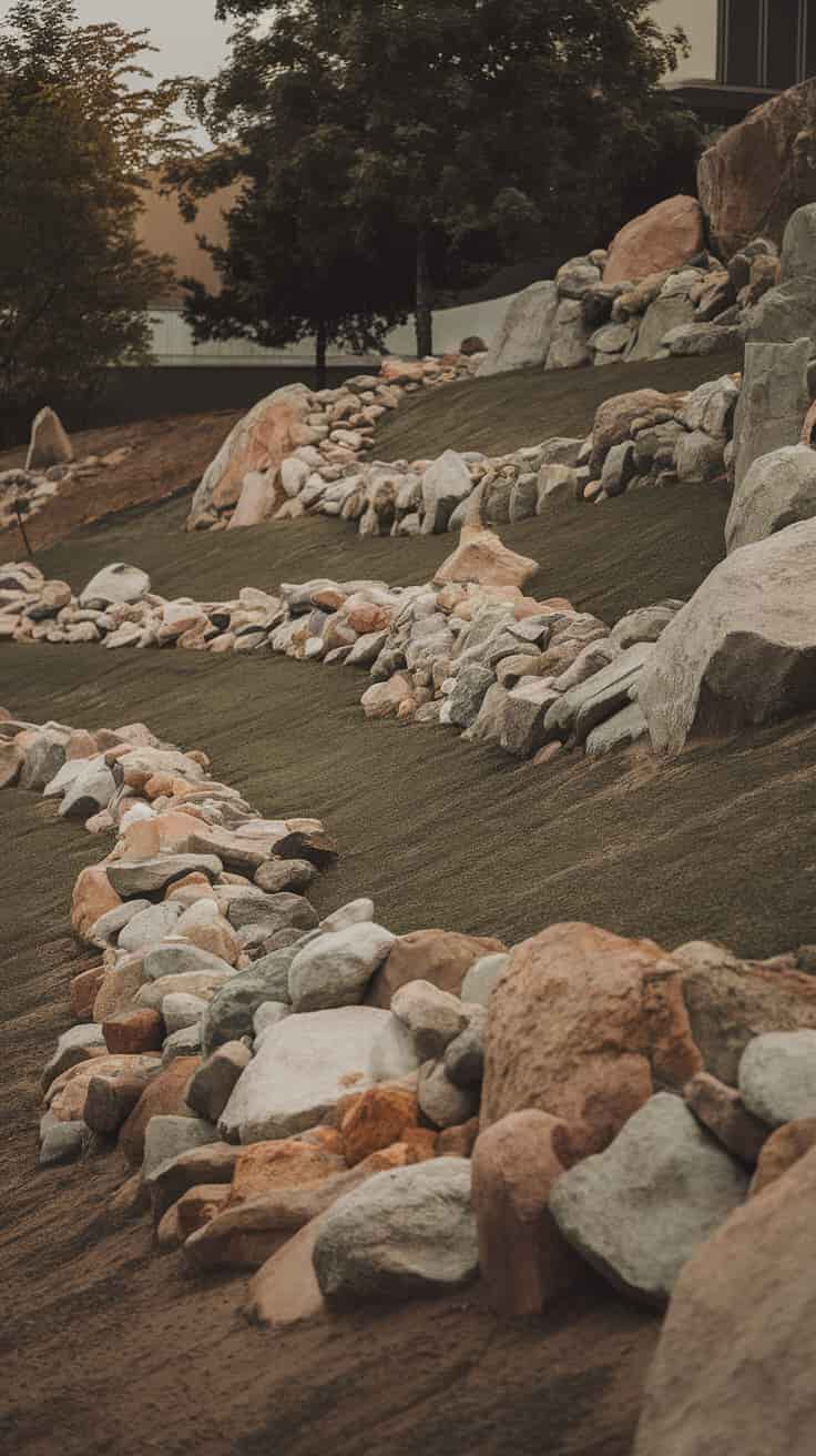 Landscaping Slopes with Rocks